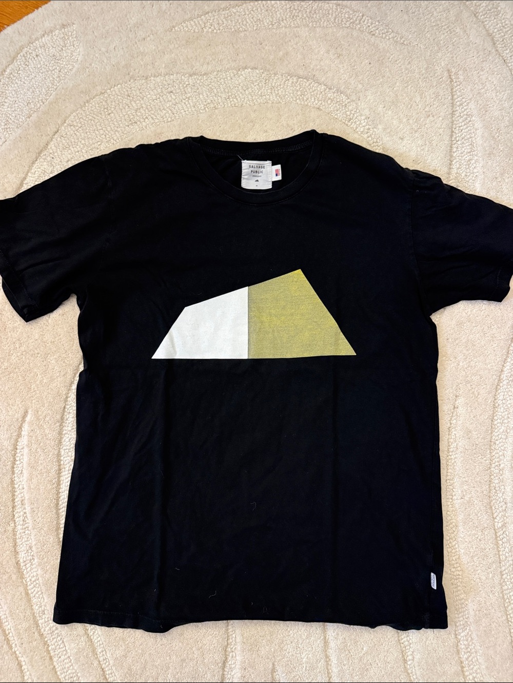 Salvage Public Hawai’i Black Logo T-shirt Men Medium Made in USA